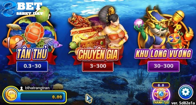 Cách chơi Dragon Fishing – hạ gục mục tiêu, nhận thưởng liền tay 8 Chọn phòng chơi phù hợp với tài chính hiện có