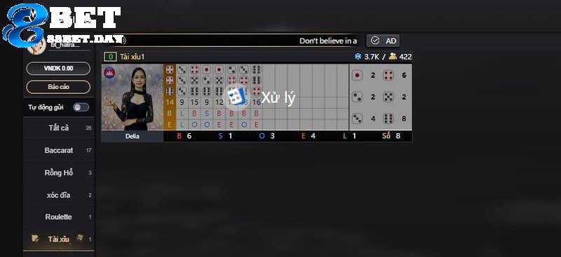 Tuyệt chiêu đặt cược tài xỉu tại 88bet thắng liên tiếp 8 Lựa chọn mục tài xỉu